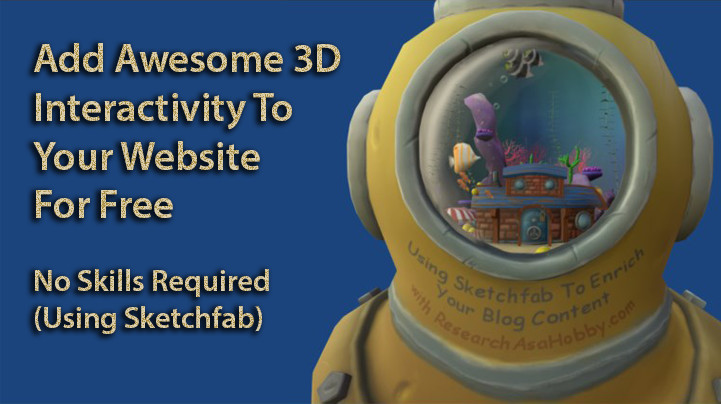 3D interactivity - Sketchfab blog post title