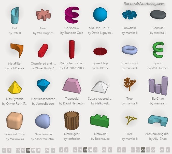 tinkercad shapes for creating 3D infographic - 8