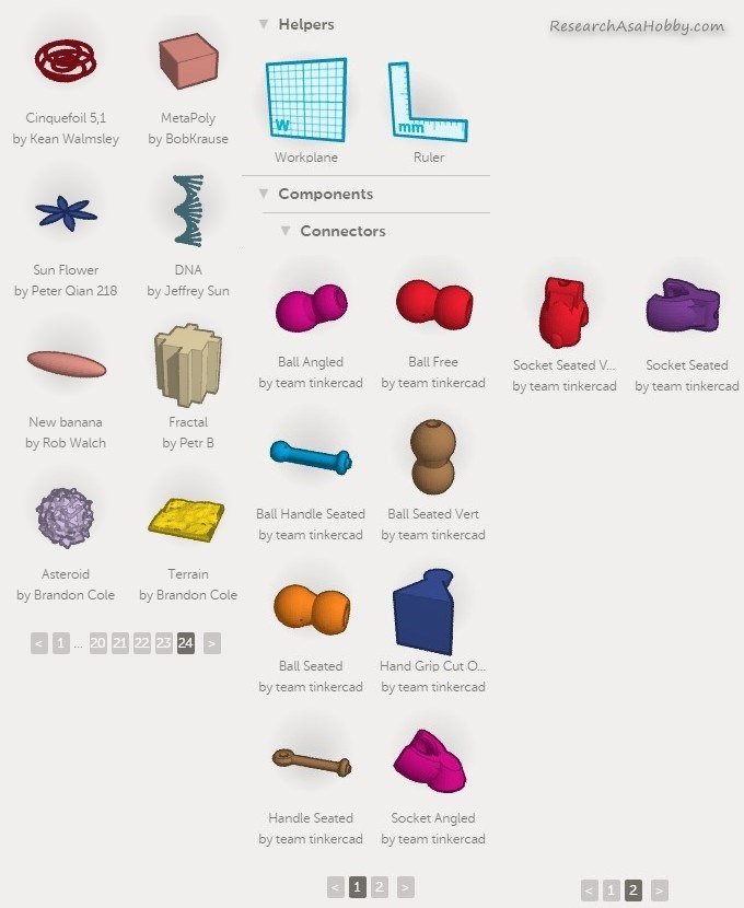 tinkercad shapes for creating 3D infographic - 10