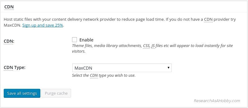 W3 Total Cache plugin settings - 6