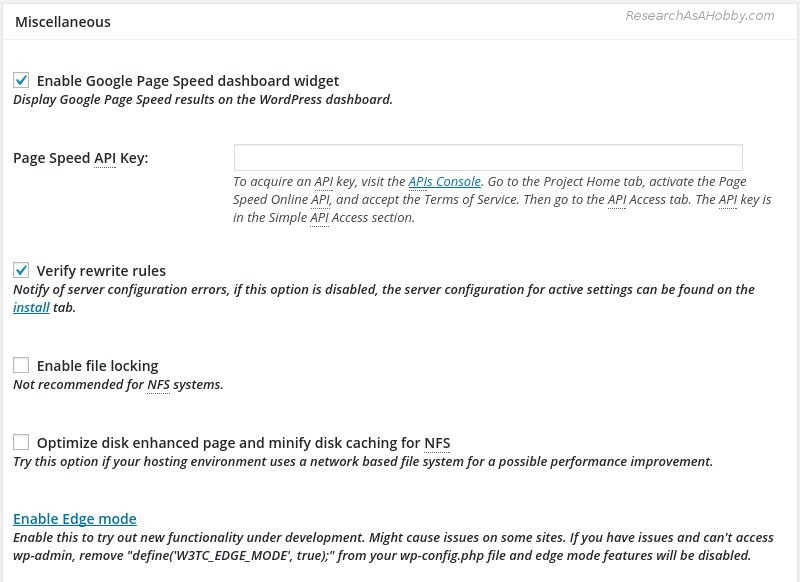 W3 Total Cache plugin settings - 10