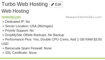 a2hosting Turbo Boost (formerly Turbo) check-out configuration
