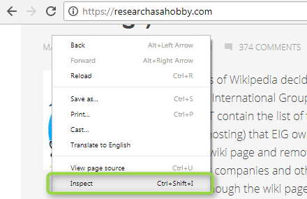 google chrome inspect - mixed content