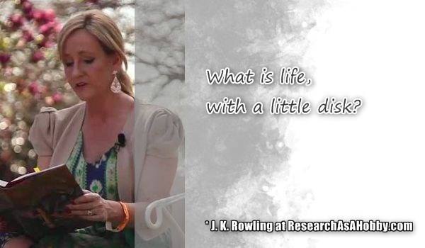 quote Rowling what is life little disk