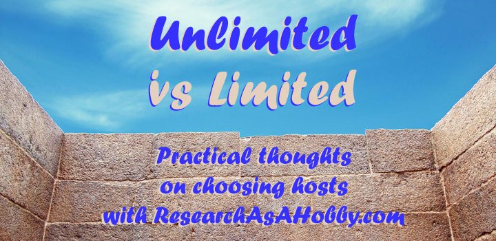 Unlimited hosting is limited