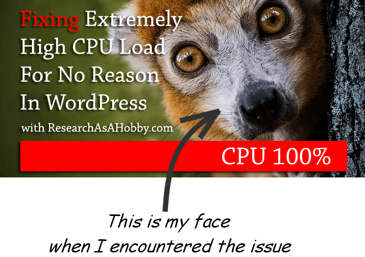 CPU 100% load when WordPress updates - title