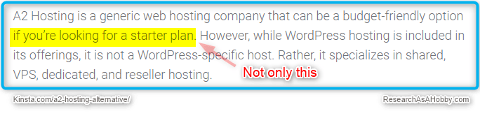 01-A2 vs Kinsta-starter option